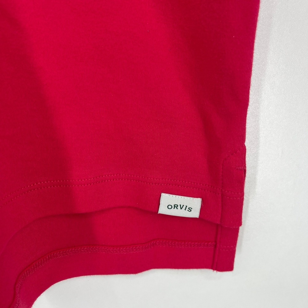 Orvis Classic Collection Women XL Red 3/4 Sleeve Notch Neck Knit Top 1753862 NEW - Picture 10 of 13